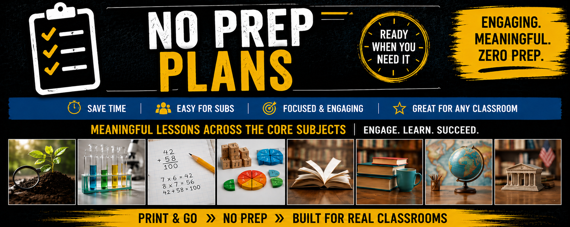 No Prep Plans